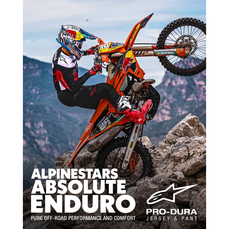 Alpinestars PRO-Dura motokrossz mez fekete-piros-fehér