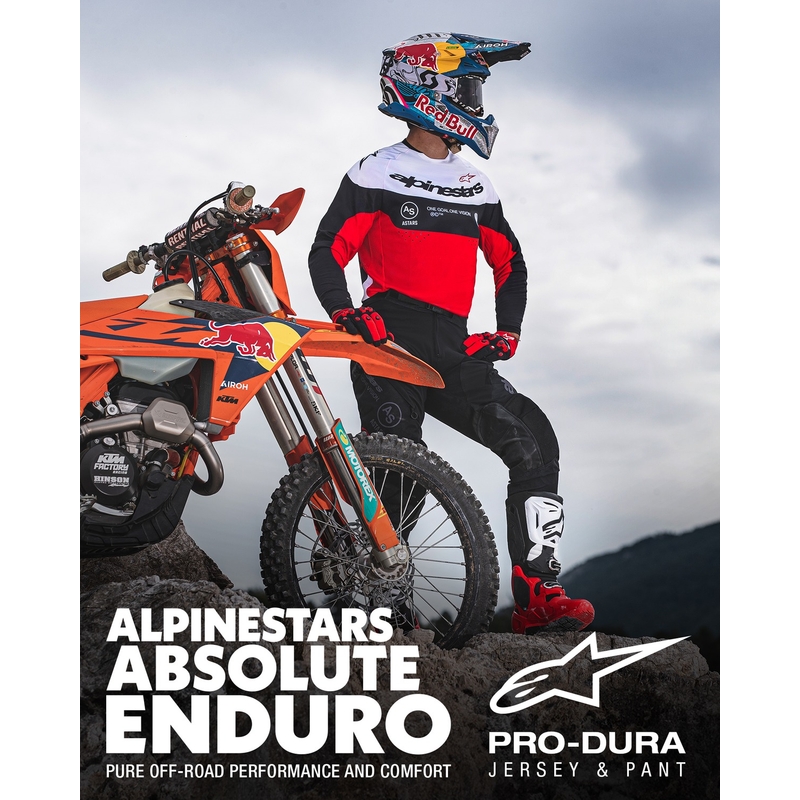 Alpinestars PRO-Dura motokrossz mez fekete-piros-fehér