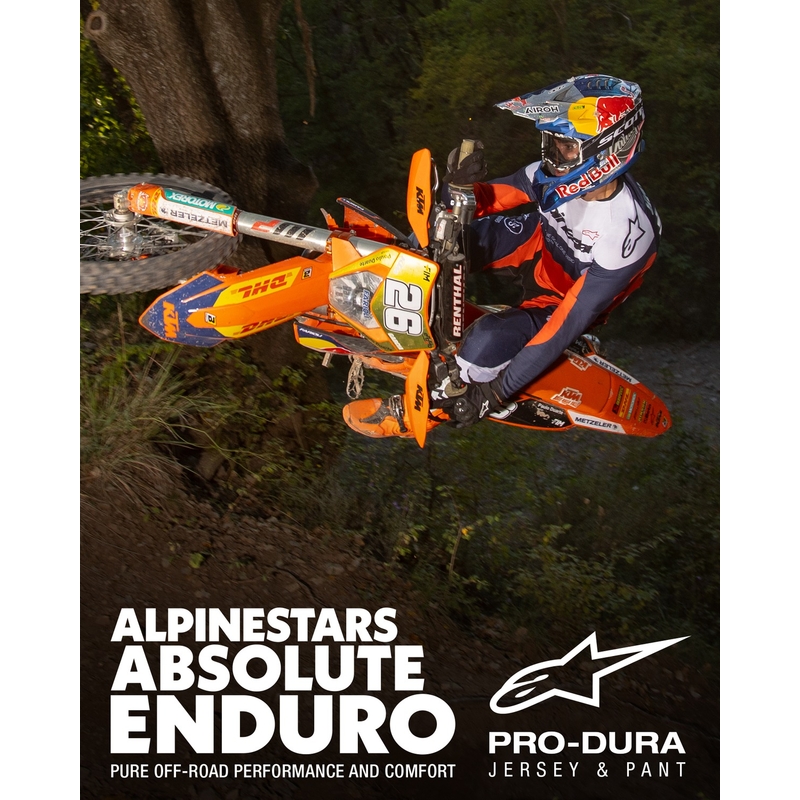 Alpinestars PRO-Dura motokrossz nadrág kék-narancssárga-fehér