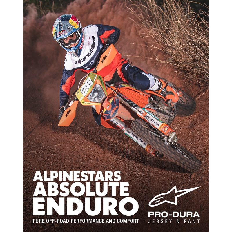 Alpinestars PRO-Dura motokrossz nadrág kék-narancssárga-fehér