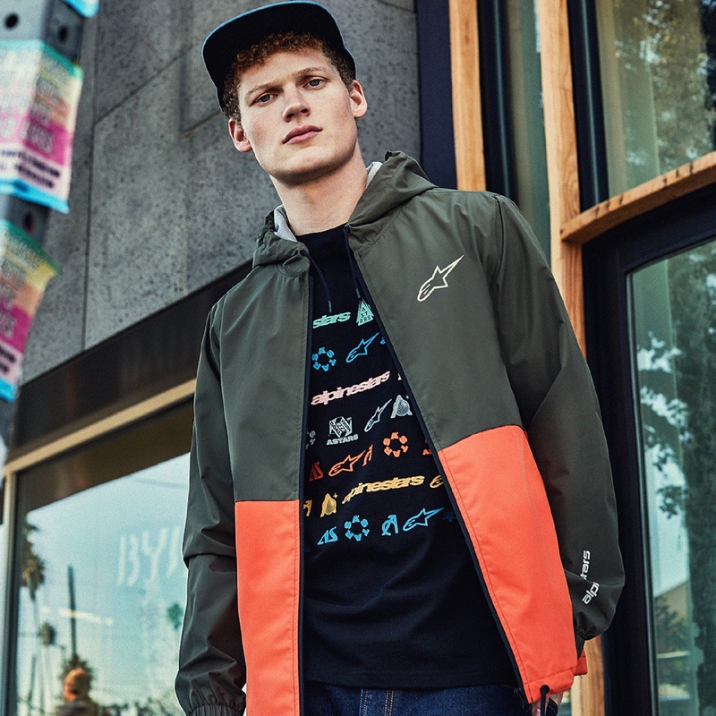 Alpinestars Speeded Windbreaker kabát zöld-narancssárga
