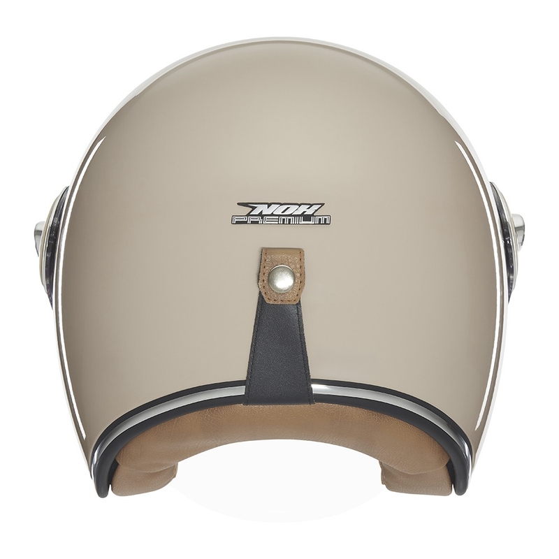 NOX PREMIUM Heritage nyitott motoros bukósisak bézs