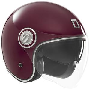 Otevřená helma na motorku NOX PREMIUM Heritage bordó