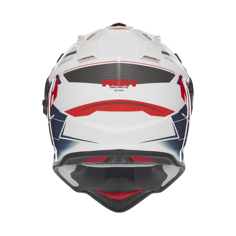 NOX N312 Vapor enduro motorkerékpár sisak fehér-fekete-kék
