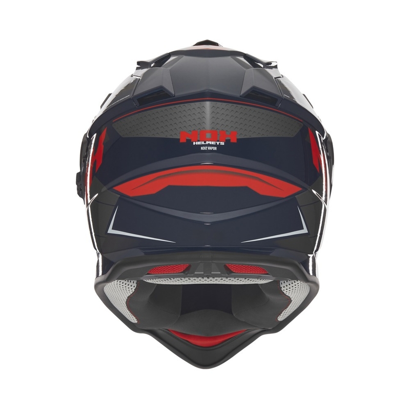 NOX N312 Vapor enduro motorkerékpár sisak fekete-kék-piros