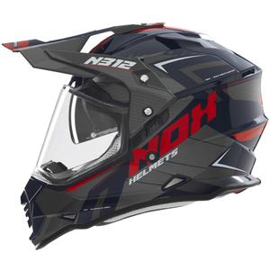 NOX N312 Vapor enduro motorkerékpár sisak fekete-kék-piros