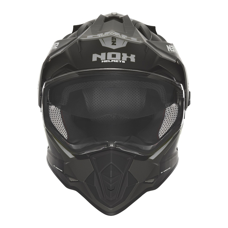 NOX N312 Vapor enduro motorkerékpár sisak matt fekete-szürke