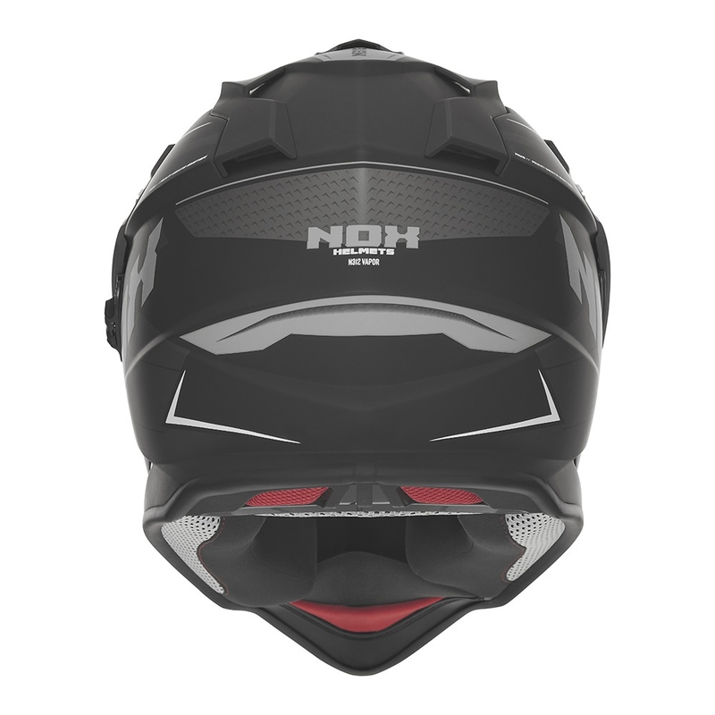 NOX N312 Vapor enduro motorkerékpár sisak matt fekete-szürke