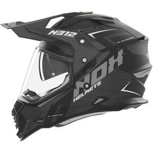 NOX N312 Vapor enduro motorkerékpár sisak matt fekete-szürke