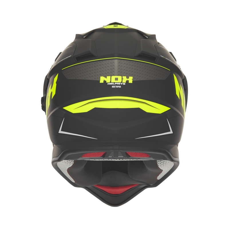 NOX N312 Vapor enduro motorkerékpár sisak matt fekete-sárga
