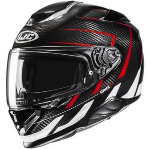 HJC RPHA 71 CARBON Cano MC1 zárt motoros bukósisak fekete-piros-fehér