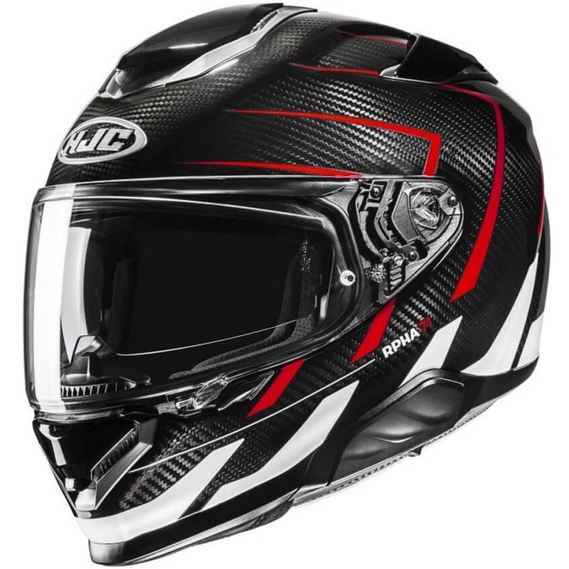 HJC RPHA 71 CARBON Cano MC1 zárt motoros bukósisak fekete-piros-fehér kiárusítás