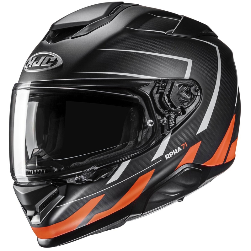 HJC RPHA 71 CARBON Cano MC96HSF zárt motoros bukósisak fekete-narancssárga kiárusítás