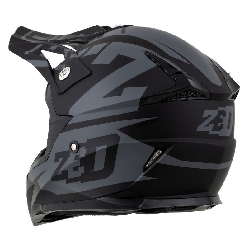 ZED X1.9D Targa gyerek motokrossz sisak matt szürke-fekete