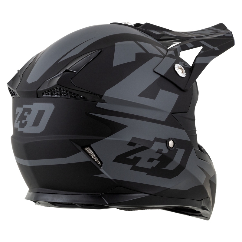 ZED X1.9D Targa gyerek motokrossz sisak matt szürke-fekete