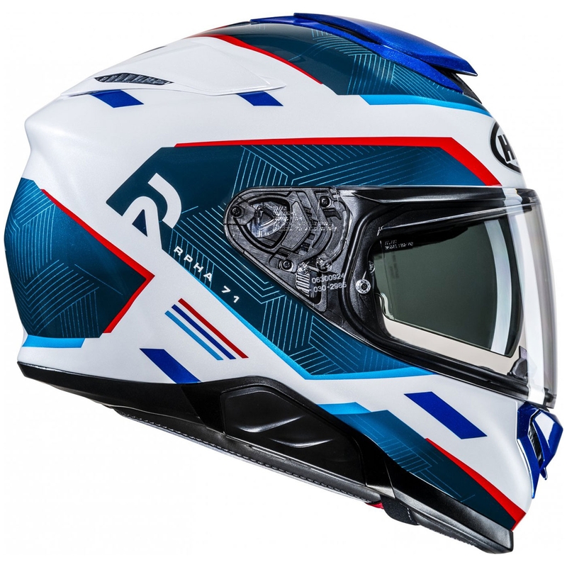 HJC RPHA 71 Ellon MC21 zárt motoros bukósisak fehér-kék-piros