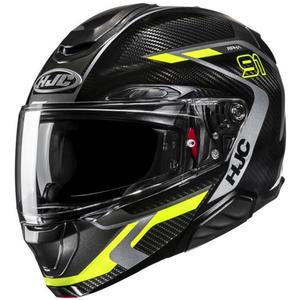 HJC RPHA 91 CARBON Lagos MC3H felnyitható bukósisak fekete-fluo sárga