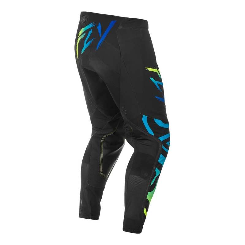FLY Racing Evolution motokrossz nadrág fekete-kék-fluo sárga