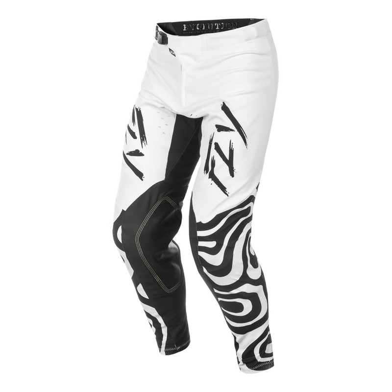 FLY Racing Evolution motokrossz nadrág fehér-fekete