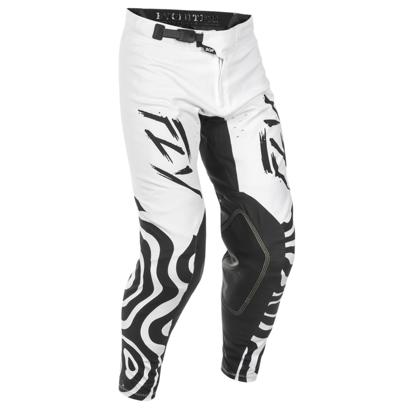 FLY Racing Evolution motokrossz nadrág fehér-fekete