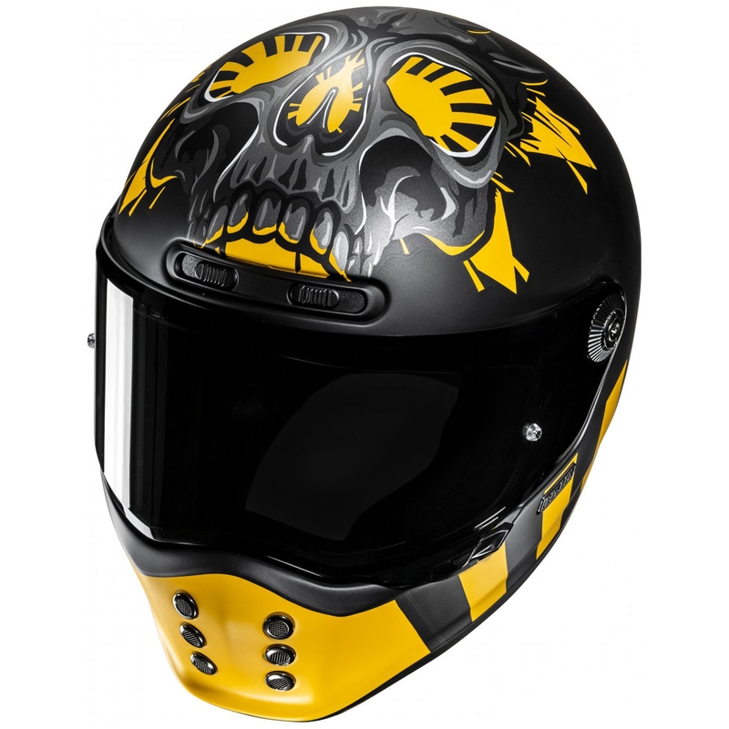 HJC V10 Crania MC3SF zárt motoros bukósisak fekete-sárga