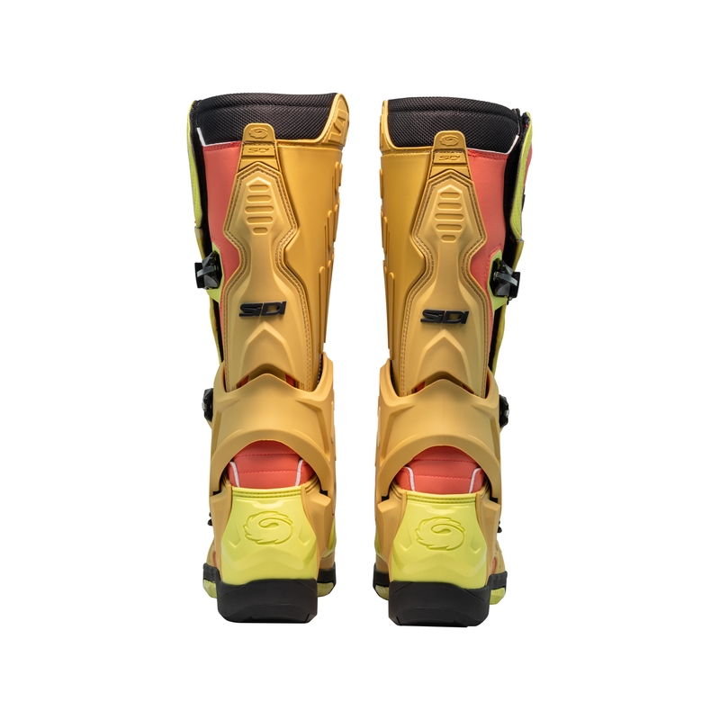 SiDi Crossair motoros csizma arany-zöld
