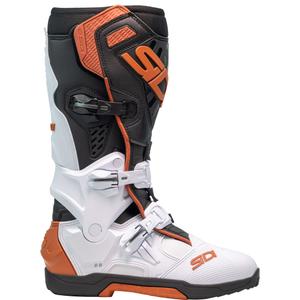 SiDi Crossair motoros csizma fehér-fekete-bronz