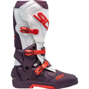 SiDi Crossair motoros csizma borvörös-fehér