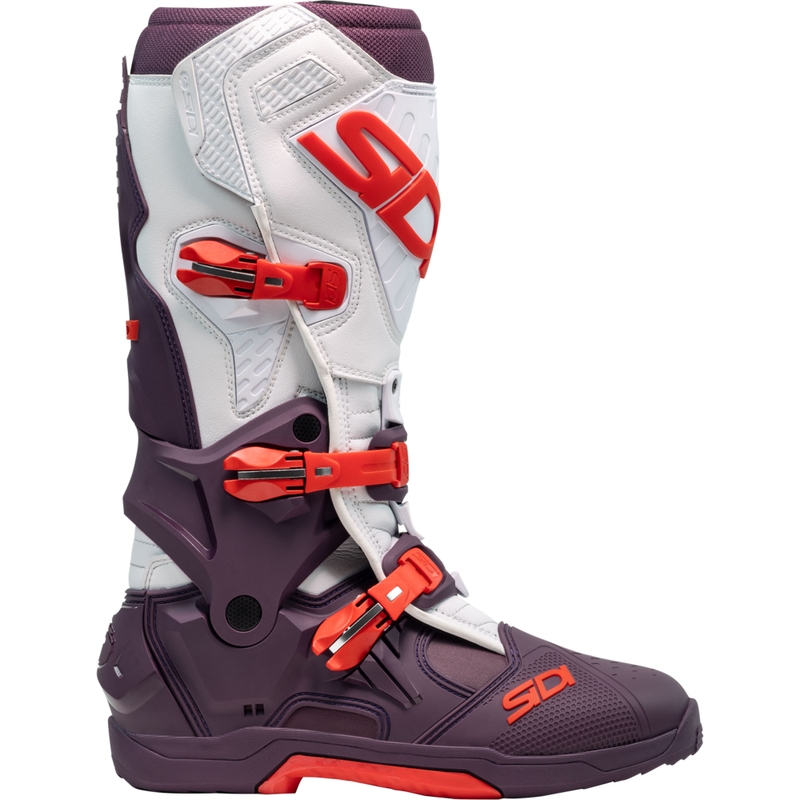 SiDi Crossair motoros csizma borvörös-fehér