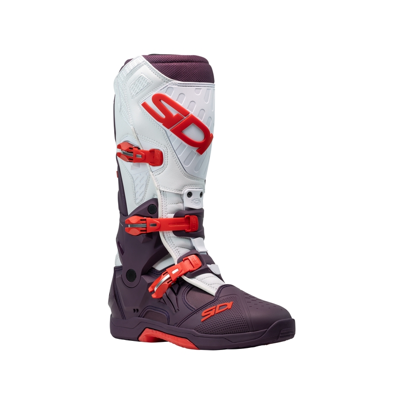 SiDi Crossair motoros csizma borvörös-fehér