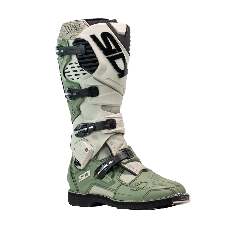 SiDi Crossfire 3 motoros csizma zöld-bézs