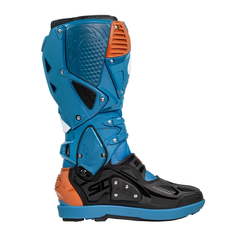 SiDi Crossfire 3 SRS motoros csizma kék-bronz