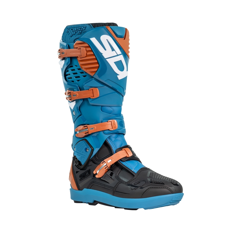 SiDi Crossfire 3 SRS motoros csizma kék-bronz