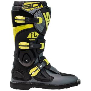 SiDi Flame gyerek motokrossz cipő fekete-sárga