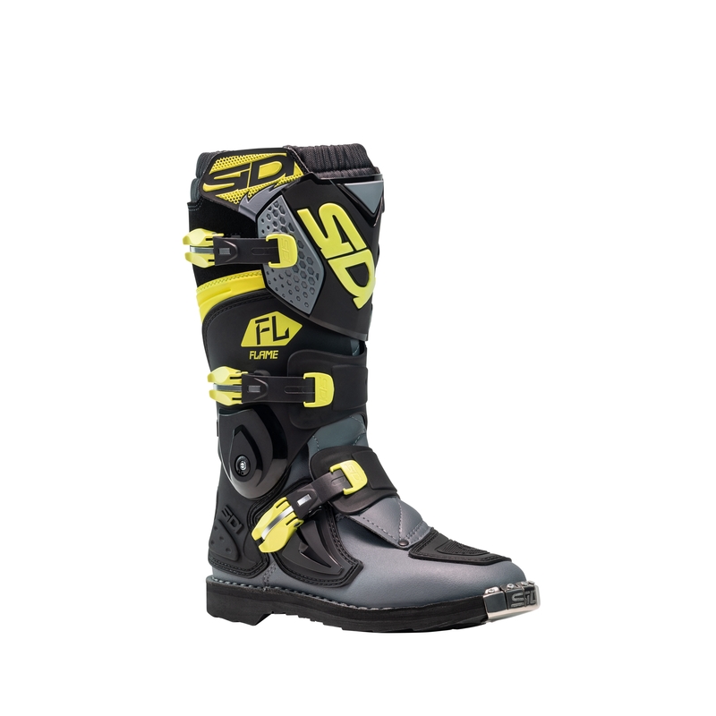 SiDi Flame gyerek motokrossz cipő fekete-sárga
