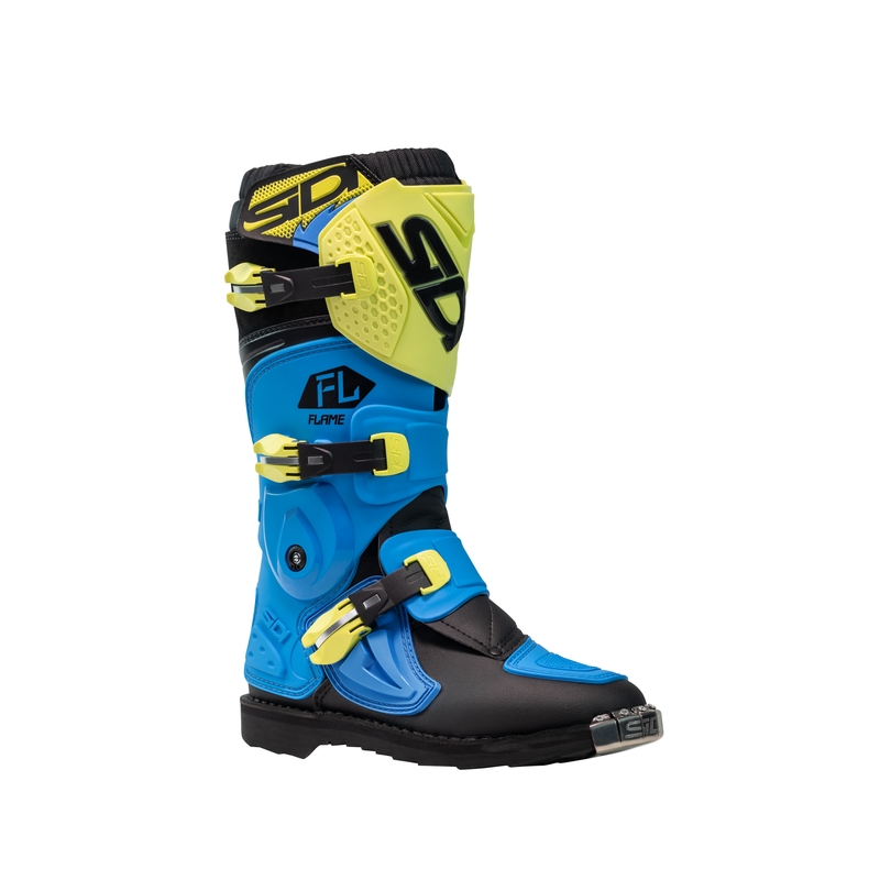 SiDi Flame gyerek motokrossz cipő kék-sárga-fekete