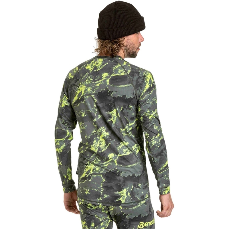 Meatfly Avery férfi thermo póló kék-zöld camo
