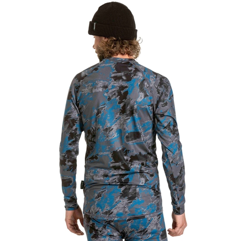 Meatfly Avery férfi thermo póló kék-szürke camo