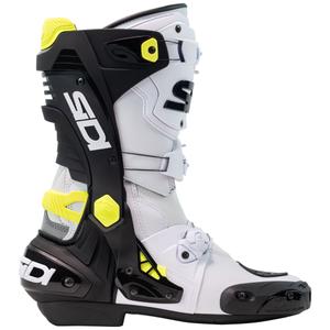 SiDi Rex motoros csizma fehér-fekete-sárga