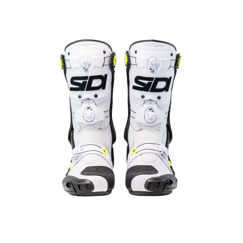 SiDi Rex motoros csizma fehér-fekete-sárga