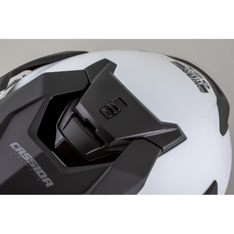 Cassida Road Runner Dual enduro bukósisak fehér-fekete