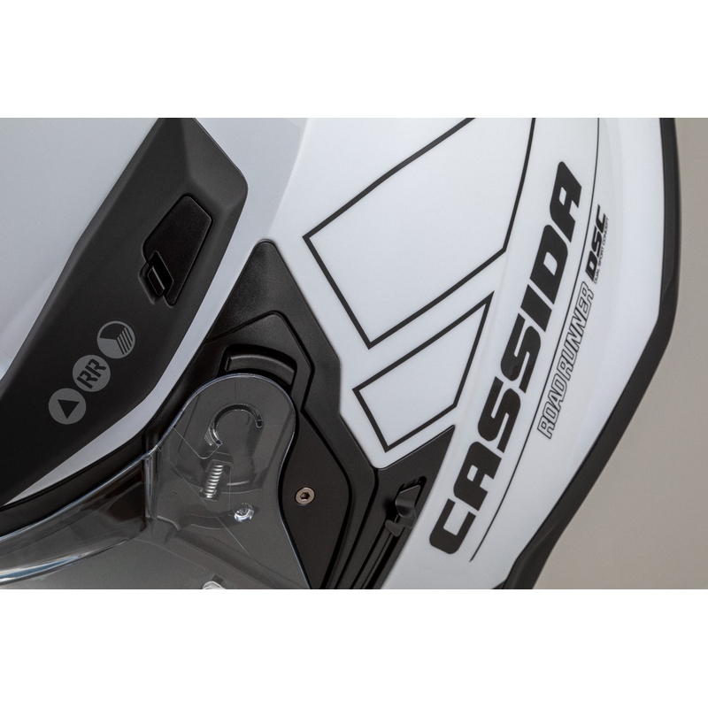Cassida Road Runner Dual enduro bukósisak fehér-fekete