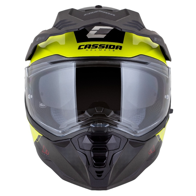 Cassida Road Runner Dual enduro bukósisak sárga-fekete