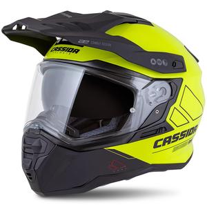 Cassida Road Runner Dual enduro bukósisak sárga-fekete