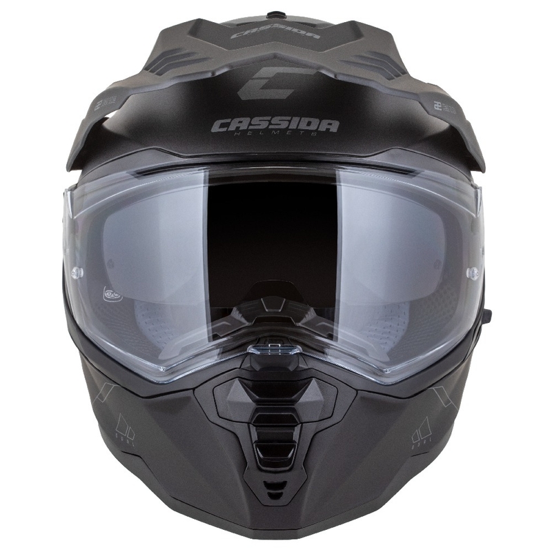 Cassida Road Runner Dual enduro bukósisak matt fekete-sötétszürke