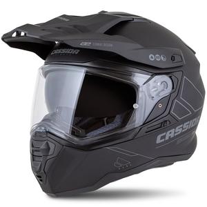 Cassida Road Runner Dual enduro bukósisak matt fekete-sötétszürke