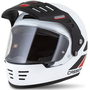 Cassida FormX FlatOut enduro bukósisak fehér-fekete-piros