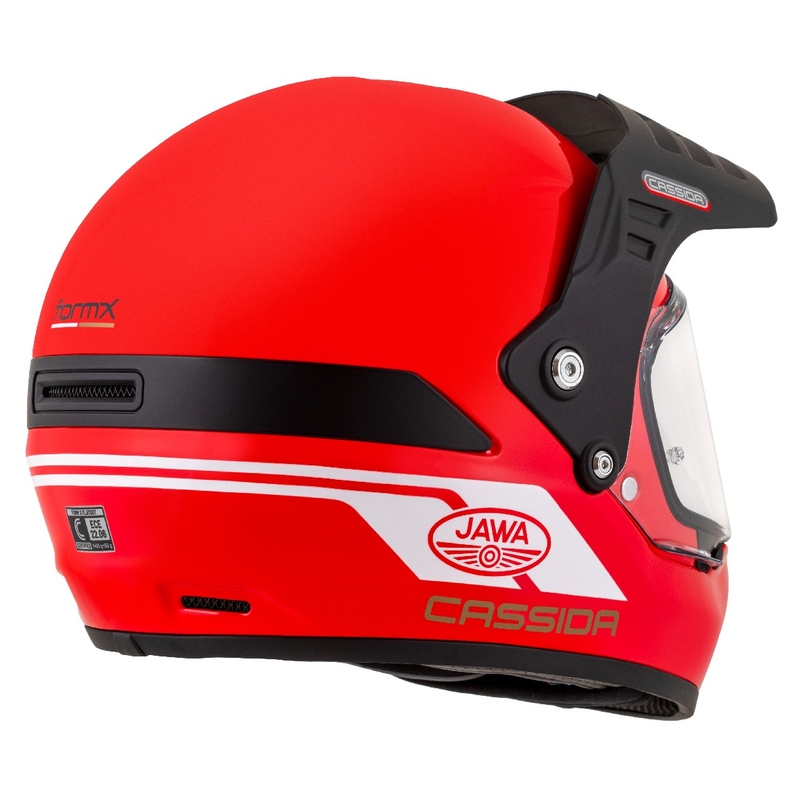 Cassida FormX Jawa RotaX enduro bukósisak piros-fehér-arany