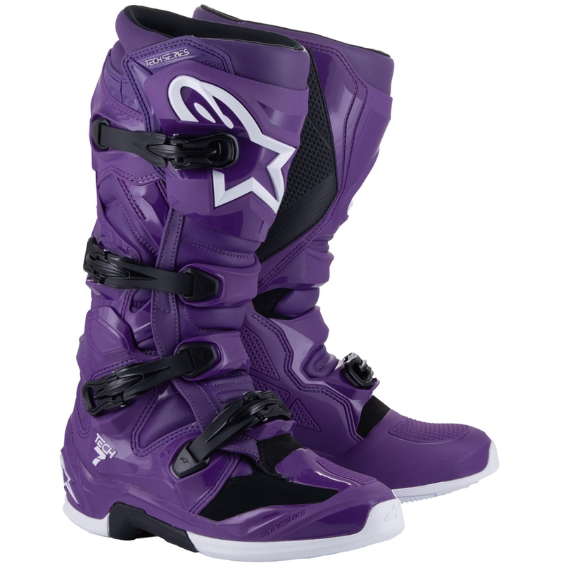 Alpinestars TECH 7 motokrossz csizma lila