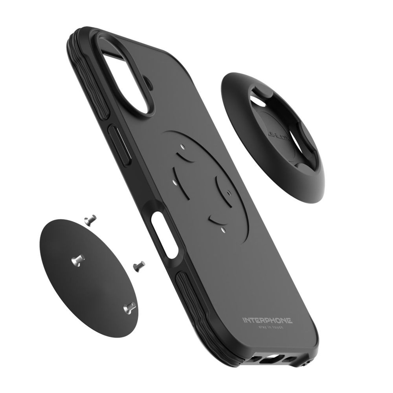 Interphone QUIKLOX Tetraforce védőtok Apple iPhone 16 Plus készülékhez fekete